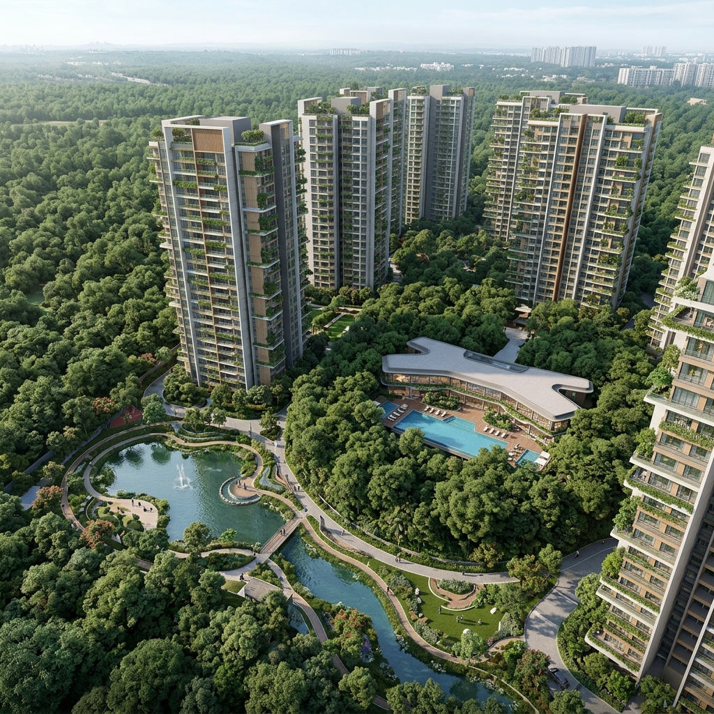 Godrej Vanantara luxury apartments in Bangalore — exterior view